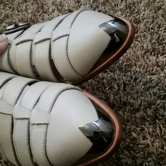 Cecelia New York Willard Buckle Flat Mule Sz 10.5 - Picture 2 of 6